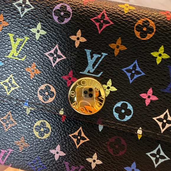 Louis Vuitton Handbags - Louis Vuitton Sarah Wallet Murakami Monogram Black